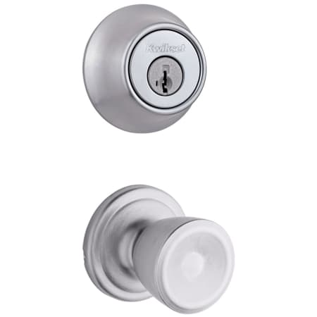 A large image of the Kwikset 720A-660-S Satin Chrome