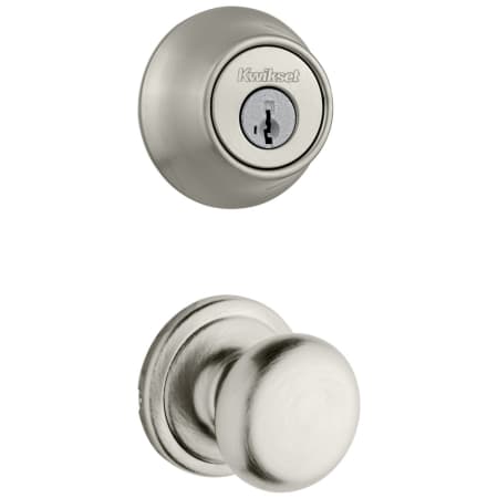 A large image of the Kwikset 720H-660-S Satin Nickel