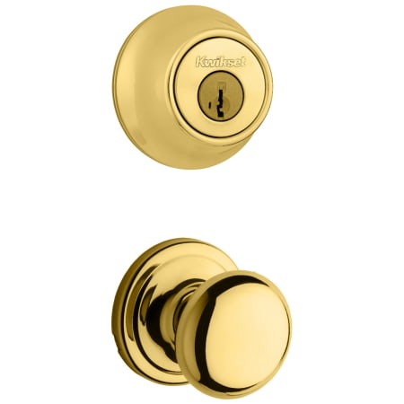 A large image of the Kwikset 720H-660-S Polished Brass