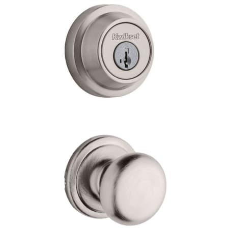 A large image of the Kwikset 720H-660RDT-S Satin Nickel
