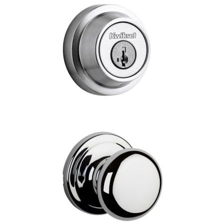 A large image of the Kwikset 720H-660RDT-S Polished Chrome