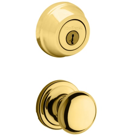 A large image of the Kwikset 720H-780-S Polished Brass