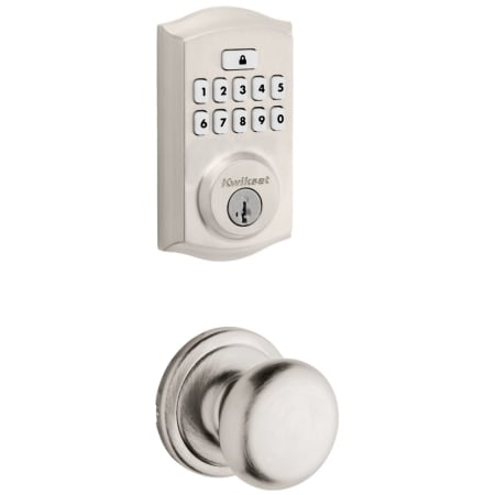 A large image of the Kwikset 720H-9260TRL-S Satin Nickel