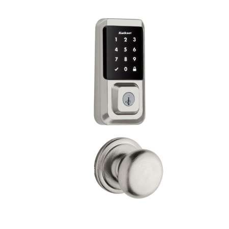A large image of the Kwikset 720H-939WIFITSCR-S Satin Nickel