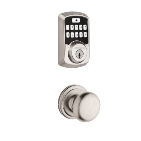 A large image of the Kwikset 720H-942BLE-S Satin Nickel
