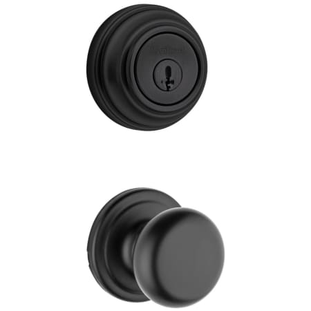 A large image of the Kwikset 720H-980-S Matte Black
