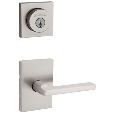 A large image of the Kwikset 720HFLRCT-158SQT-S Satin Nickel