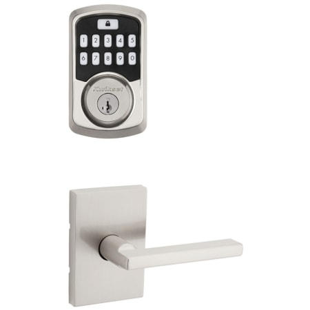 A large image of the Kwikset 720HFLRCT-942BLE-S Satin Nickel