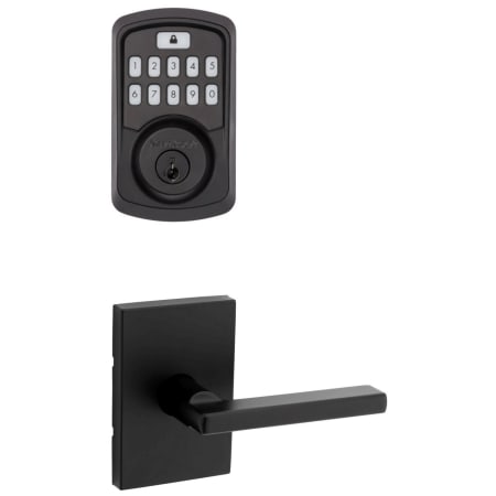 A large image of the Kwikset 720HFLRCT-942BLE-S Matte Black