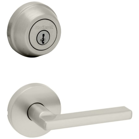 A large image of the Kwikset 720HFLRDT-780-S Satin Nickel