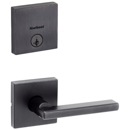 A large image of the Kwikset 720HFLSQT-258SQT-S Venetian Bronze