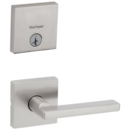 A large image of the Kwikset 720HFLSQT-258SQT-S Satin Nickel