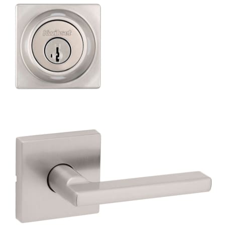 A large image of the Kwikset 720HFLSQT-660SQT-S Satin Nickel