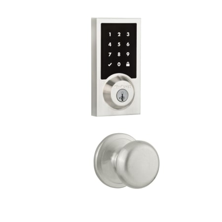 A large image of the Kwikset 720J-916CNTZW-S Satin Nickel