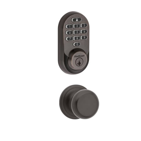 A large image of the Kwikset 720J-938WIFIKYPD-S Venetian Bronze