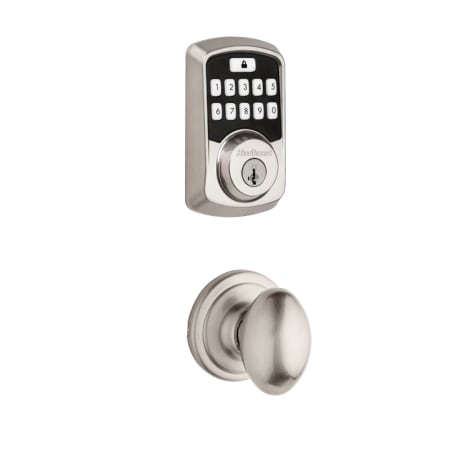 A large image of the Kwikset 720L-942BLE-S Satin Nickel