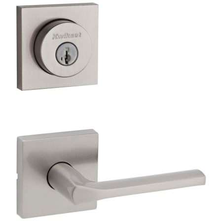 A large image of the Kwikset 720LSLSQT-158SQT-S Satin Nickel