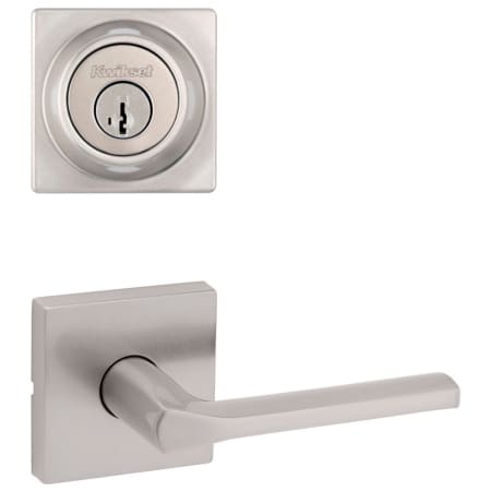 A large image of the Kwikset 720LSLSQT-660SQT-S Satin Nickel