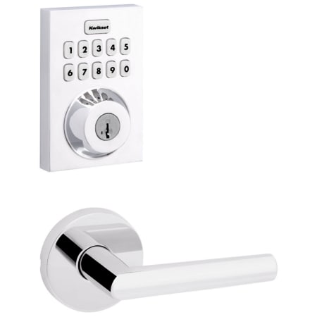A large image of the Kwikset 720MILRDT-620CNTZW700-S Polished Chrome
