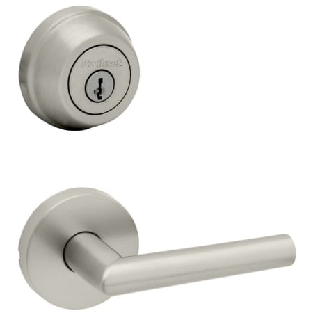 A large image of the Kwikset 720MILRDT-780-S Satin Nickel