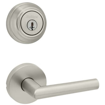 A large image of the Kwikset 720MILRDT-980-S Satin Nickel