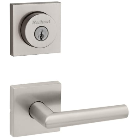 A large image of the Kwikset 720MILSQT-158SQT-S Satin Nickel