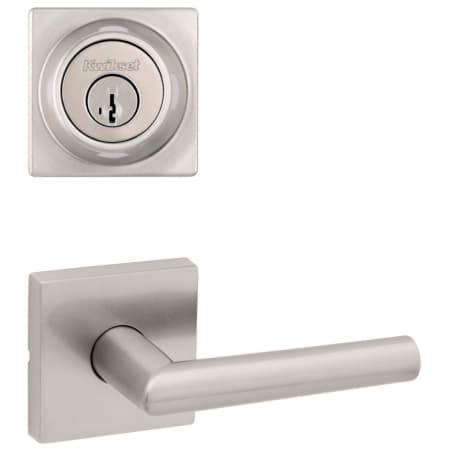 A large image of the Kwikset 720MILSQT-660SQT-S Satin Nickel