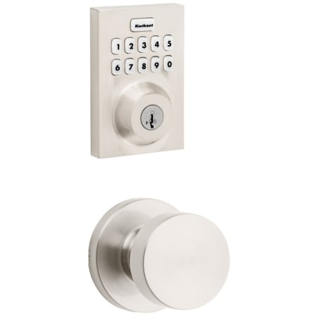 A large image of the Kwikset 720PSKRDT-620CNTZW700-S Satin Nickel