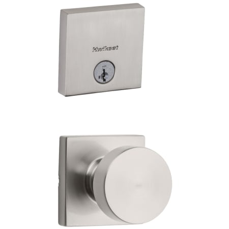 A large image of the Kwikset 720PSKSQT-258SQT-S Satin Nickel