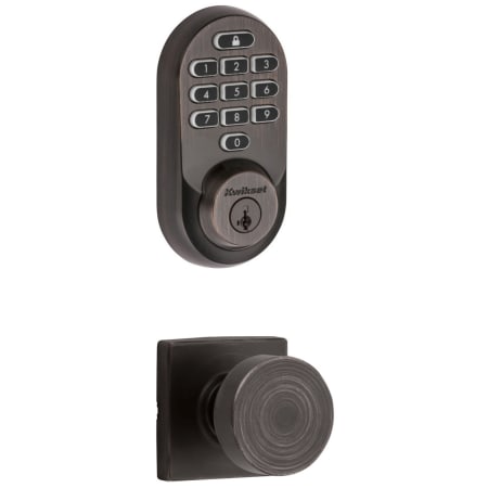 A large image of the Kwikset 720PSKSQT-938WIFIKYPD-S Venetian Bronze