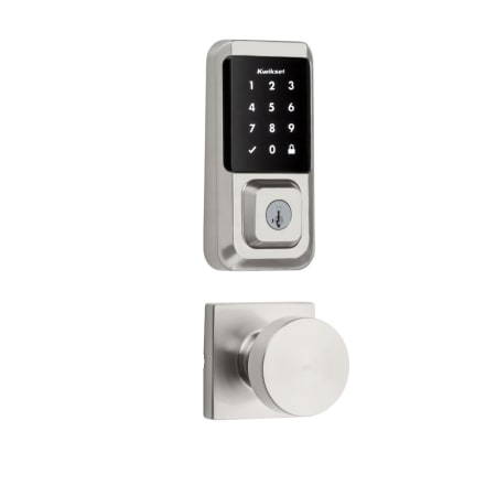A large image of the Kwikset 720PSKSQT-939WIFITSCR-S Satin Nickel