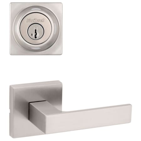 A large image of the Kwikset 720SALSQT-660SQT-S Satin Nickel