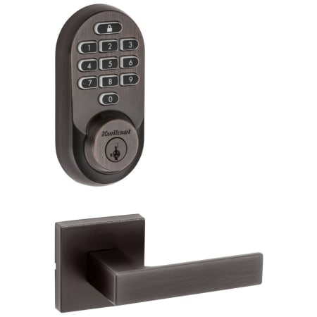 A large image of the Kwikset 720SALSQT-938WIFIKYPD-S Venetian Bronze