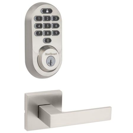 A large image of the Kwikset 720SALSQT-938WIFIKYPD-S Satin Nickel