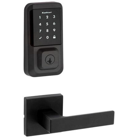 A large image of the Kwikset 720SALSQT-939WIFITSCR-S Matte Black
