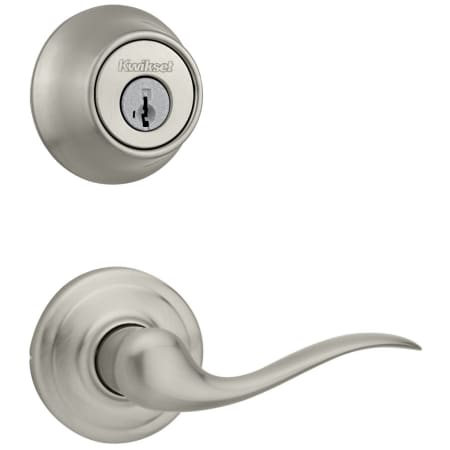 A large image of the Kwikset 720TNL-660-S Satin Nickel