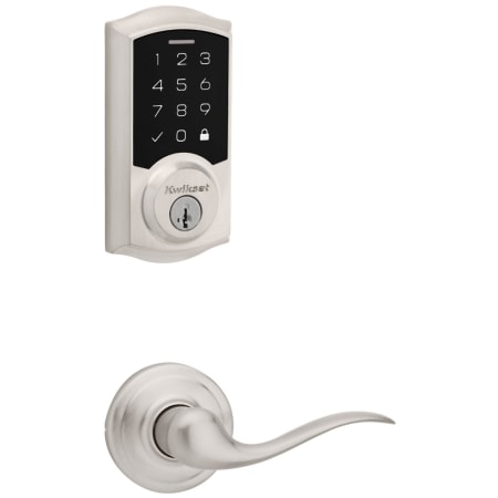 A large image of the Kwikset 720TNL-9270TRL-S Satin Nickel