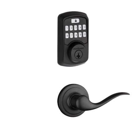A large image of the Kwikset 720TNL-942BLE-S Matte Black