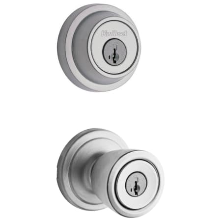 A large image of the Kwikset 740A-660RDT-S Satin Chrome