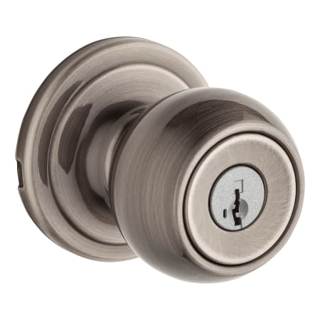 A large image of the Kwikset 740CA-S Antique Nickel