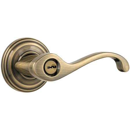 A large image of the Kwikset 740CHL Antique Brass