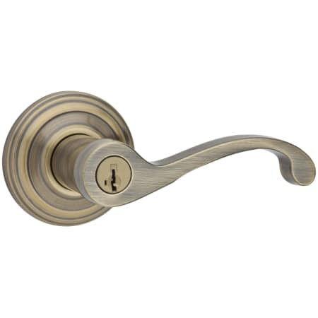 A large image of the Kwikset 740CHL-S Antique Brass