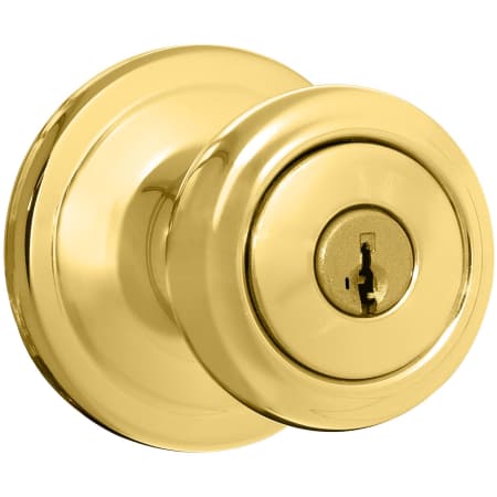 A large image of the Kwikset 740CN-S Polished Brass