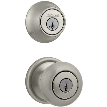A large image of the Kwikset 740H-660-S Satin Nickel