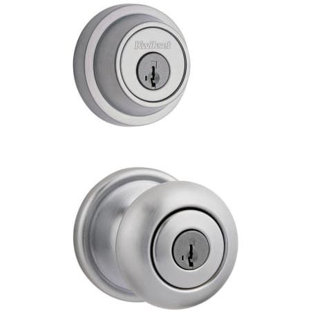 A large image of the Kwikset 740H-660CRR-S Satin Chrome