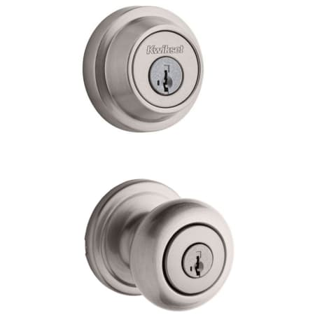 A large image of the Kwikset 740H-660RDT-S Satin Nickel
