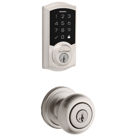 A large image of the Kwikset 740H-9270TRL-S Satin Nickel