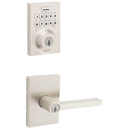 A large image of the Kwikset 740HFLRCT-620CNTZW700-S Satin Nickel