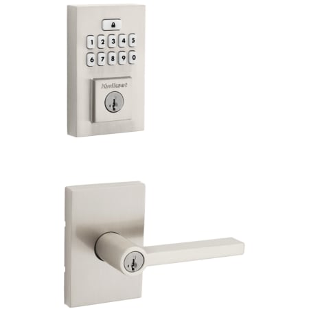 A large image of the Kwikset 740HFLRCT-9260CNT-S Satin Nickel