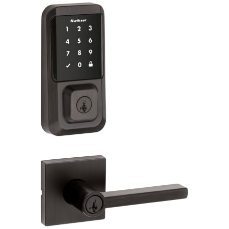 A large image of the Kwikset 740HFLSQT-939WIFITSCR-S Venetian Bronze